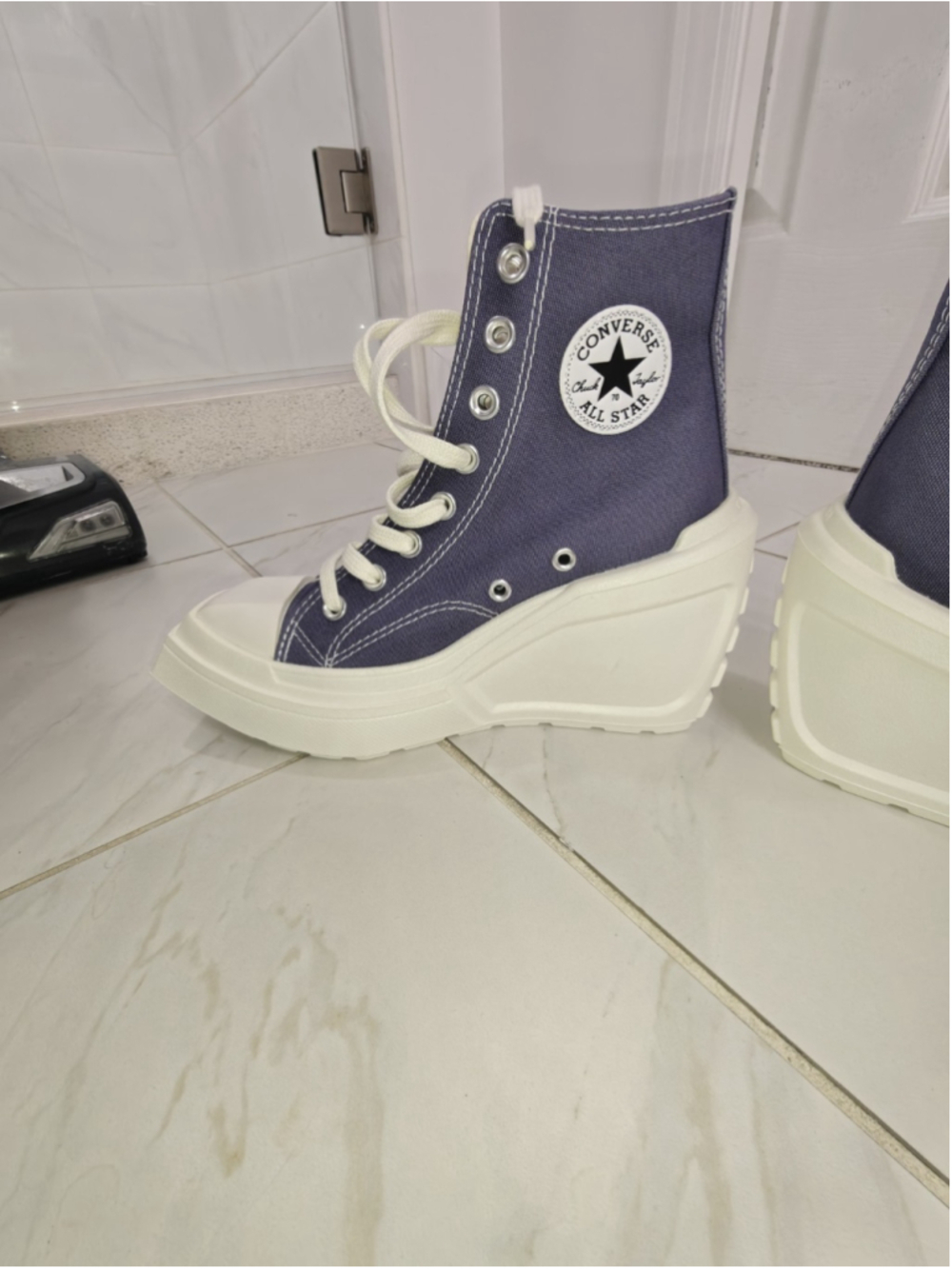 Converse Chuck 70 De Luxe Wedge 'lavender Ash' Women's Shoe New W/o Box Size 5.5 - Picture 12 of 12